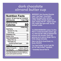 Dark Chocolate Almond Butter Cups, 0.53 Oz, Individually Wrapped, 40/pack, Ships In 1-3 Business Days