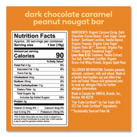 Dark Chocolate Caramel Peanut Nougat Bars, 0.67 Oz Individually Wrapped, 40/pack, Ships In 1-3 Business Days