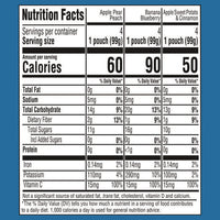 Natural Baby Food Pouches For Toddler 12+ Months, Assorted Flavors, 3.5 Oz Pouch, 12/carton