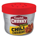 Chunky Chili With Beans, 15.25 Oz Bowl, 8/carton, Ships In 1-3 Business Days