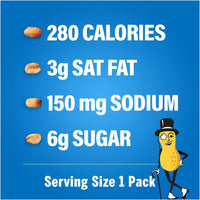 Honey Roasted Peanuts, 1.75 Oz Tubes, 18 Tubes/box, 2 Boxes/carton, Ships In 1-3 Business Days
