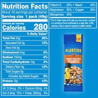 Honey Roasted Peanuts, 1.75 Oz Tubes, 18 Tubes/box, 2 Boxes/carton, Ships In 1-3 Business Days
