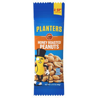 Honey Roasted Peanuts, 1.75 Oz Tubes, 18 Tubes/box, 2 Boxes/carton, Ships In 1-3 Business Days