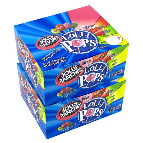 Lollipops Assortment, Assorted Flavors, 0.6 Oz Individually Wrapped, 50/box, 2 Boxes/carton, Ships In 1-3 Business Days