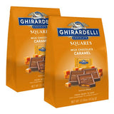 Milk Chocolate And Caramel Chocolate Squares, 15.96 Oz Bag, 2/carton, Ships In 1-3 Business Days