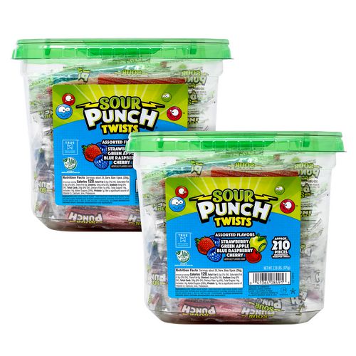 Twists, Variety, 2.59 Lb Tub, Approx. 210 Pieces/tub, 2 Tubs, Ships In 1-3 Business Days