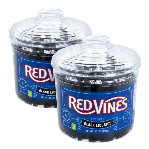 Black Licorice Twists, 3.5 Lb Jar, 2/carton, Ships In 1-3 Business Days