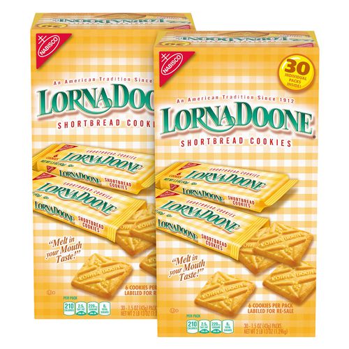 Lorna Doone Shortbread Cookies, 1.5 Oz Packet, 30/box, 2 Boxes/carton, Delivered In 1-3 Business Days