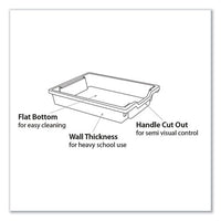 F1 Shallow Trays With Antimicrobial Protection For Storage Frames And Trolleys, 1.85 Gal, 12.28 X 16.81 X 3.25, Kiwi, 8/pack