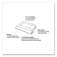 F1 Shallow Trays With Antimicrobial Protection For Storage Frames And Trolleys, 1.85 Gal, 12.28 X 16.81 X 3.25, Kiwi, 8/pack