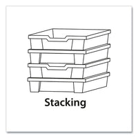F1 Shallow Trays With Antimicrobial Protection For Storage Frames And Trolleys, 1.85 Gal, 12.28 X 16.81 X 3.25, Kiwi, 8/pack