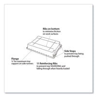 F2 Deep Trays With Antimicrobial Protection For Storage Frames And Trolleys, 3.57 Gal, 12.28 X 16.81 X 6.25, Trans Kiwi, 6/pk