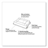 F2 Deep Trays With Antimicrobial Protection For Storage Frames And Trolleys, 3.57 Gal, 12.28 X 16.81 X 6.25, Trans Kiwi, 6/pk