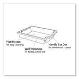 F2 Deep Trays With Antimicrobial Protection For Storage Frames And Trolleys, 3.57 Gal, 12.28 X 16.81 X 6.25, Trans Kiwi, 6/pk