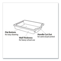 F1 Shallow Trays For Gratnells Storage Frames And Trolleys, 1 Section, 1.85 Gal, 12.28" X 16.81" X 3.25", Royal Blue, 8/pack