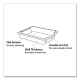 F1 Shallow Trays For Gratnells Storage Frames And Trolleys, 1 Section, 1.85 Gal, 12.28" X 16.81" X 3.25", Royal Blue, 8/pack