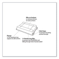F1 Shallow Trays For Gratnells Storage Frames And Trolleys, 1 Section, 1.85 Gal, 12.28" X 16.81" X 3.25", Flame Red, 8/pack