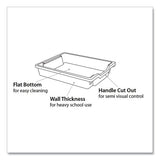 F1 Shallow Trays For Gratnells Storage Frames And Trolleys, 1 Section, 1.85 Gal, 12.28" X 16.81" X 3.25", Flame Red, 8/pack