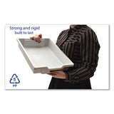 F1 Shallow Trays For Gratnells Storage Frames And Trolleys, 1 Section, 1.85 Gal, 12.28" X 16.81" X 3.25", Light Gray, 8/pack