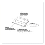 F1 Shallow Trays For Gratnells Storage Frames And Trolleys, 1 Section, 1.85 Gal, 12.28" X 16.81" X 3.25", Trans Frost, 8/pack
