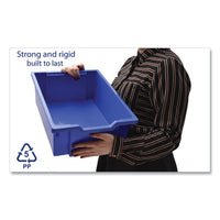 F2 Deep Trays For Gratnells Storage Frames And Trolleys, 1 Section, 3.57 Gal, 12.28" X 16.81" X 6.25", Royal Blue, 6/pack