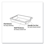 F2 Deep Trays For Gratnells Storage Frames And Trolleys, 1 Section, 3.57 Gal, 12.28" X 16.81" X 6.25", Grass Green, 6/pack