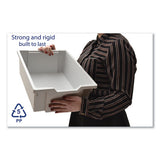F2 Deep Trays For Gratnells Storage Frames And Trolleys, 1 Section, 3.57 Gal, 12.28" X 16.81" X 6.25", Light Gray, 6/pack