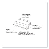 F2 Deep Trays For Gratnells Storage Frames And Trolleys, 1 Section, 3.57 Gal, 12.28" X 16.81" X 6.25", Trans Frost, 6/pack