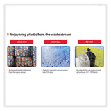 Eco Blend Max Can Liners, 60 Gal, 0.8 Mil, 38" X 58", Blue, 20 Bags/roll, 5 Rolls/carton
