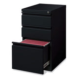 Full-width Pull 20 Deep Mobile Pedestal File, Box/box/file, Letter, Black, 15 X 19.88 X 27.75, Ships In 4-6 Business Days