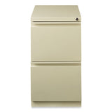 Full-width Pull 20 Deep Mobile Pedestal File, 2-drawer: File/file, Letter, Putty, 15x19.88x27.75, Ships In 4-6 Business Days