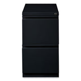 Full-width Pull 20 Deep Mobile Pedestal File, 2-drawer: File/file, Letter, Black, 15x19.88x27.75, Ships In 4-6 Business Days