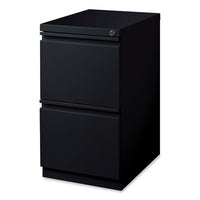 Full-width Pull 20 Deep Mobile Pedestal File, 2-drawer: File/file, Letter, Black, 15x19.88x27.75, Ships In 4-6 Business Days