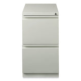 Full-width Pull 20 Deep Mobile Pedestal File, File/file, Letter, Light Gray, 15 X 19.88 X 27.75, Ships In 4-6 Business Days