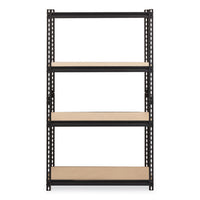 Iron Horse 2300 Rivet Shelving, Four-shelf, 36w X 18d X 60h, Black, Ships In 4-6 Business Days
