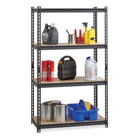 Iron Horse 2300 Rivet Shelving, Four-shelf, 36w X 18d X 60h, Black, Ships In 4-6 Business Days
