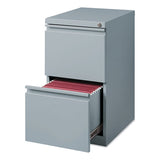 Full-width Pull 20 Deep Mobile Pedestal File, File/file, Letter, Platinum, 15 X 19.88 X 27.75, Ships In 4-6 Business Days