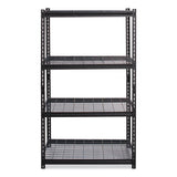 Iron Horse 2300 Wire Deck Shelving, Four-shelf, 36w X 18d X 60h, Black, Ships In 4-6 Business Days