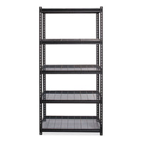 Iron Horse 2300 Wire Deck Shelving, Five-shelf, 36w X 18d X 72h, Black, Ships In 4-6 Business Days