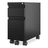 Zip Mobile Pedestal File, 2-drawer, Box/file, Legal/letter, Black, 10 X 19.88 X 21.75, Ships In 4-6 Business Days