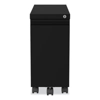 Zip Mobile Pedestal File, 1-drawer, File, Legal/letter, Black, 10 X 19.88 X 21.75, Ships In 4-6 Business Days