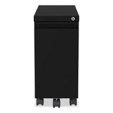 Zip Mobile Pedestal File, 1-drawer, File, Legal/letter, Black, 10 X 19.88 X 21.75, Ships In 4-6 Business Days