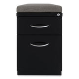 Arch Pull 20 Deep Mobile Pedestal File, 2-drawer, Box/file, Letter, Black, 15 X 19.88 X 23.75, Ships In 4-6 Business Days