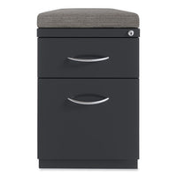 Arch Pull 20 Deep Mobile Pedestal File, 2 Drawer, Box/file, Letter, Charcoal, 15 X 19.88 X 23.75, Ships In 4-6 Business Days