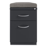 Arch Pull 20 Deep Mobile Pedestal File, 2 Drawer, Box/file, Letter, Charcoal, 15 X 19.88 X 23.75, Ships In 4-6 Business Days