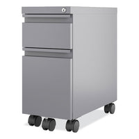 Zip Mobile Pedestal File, 2 Drawer, Box/file, Legal/letter, Arctic Silver. 10 X 19.88 X 21.75, Ships In 4-6 Business Days