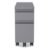 Zip Mobile Pedestal File, 2 Drawer, Box/file, Legal/letter, Arctic Silver. 10 X 19.88 X 21.75, Ships In 4-6 Business Days