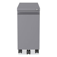 Zip Mobile Pedestal File, 1 Drawer, File, Legal/letter, Arctic Silver, 10 X 19.88 X 21.75, Ships In 4-6 Business Days