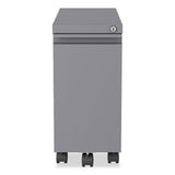 Zip Mobile Pedestal File, 1 Drawer, File, Legal/letter, Arctic Silver, 10 X 19.88 X 21.75, Ships In 4-6 Business Days