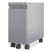 Zip Mobile Pedestal File, 1 Drawer, File, Legal/letter, Arctic Silver, 10 X 19.88 X 21.75, Ships In 4-6 Business Days